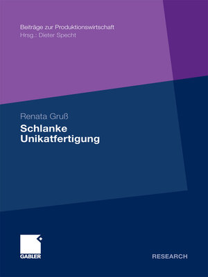 cover image of Schlanke Unikatfertigung